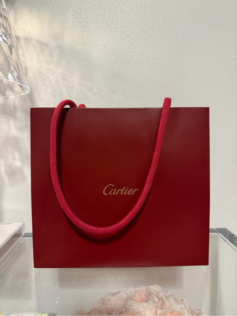 ORIGINAL CARTIER SMALL LUXURY SHOPPING BAG BRAND NEW